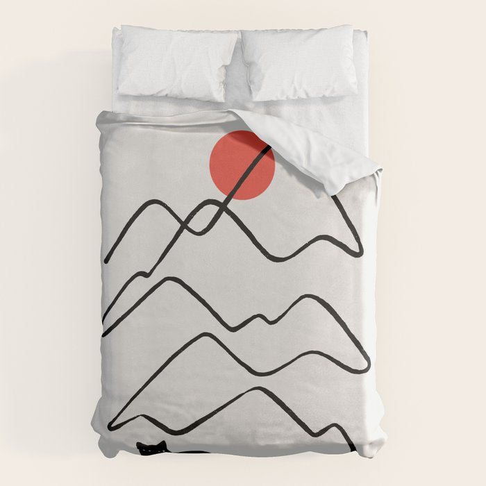 Cat Landscape 68 Duvet Cover Gallery Image 6