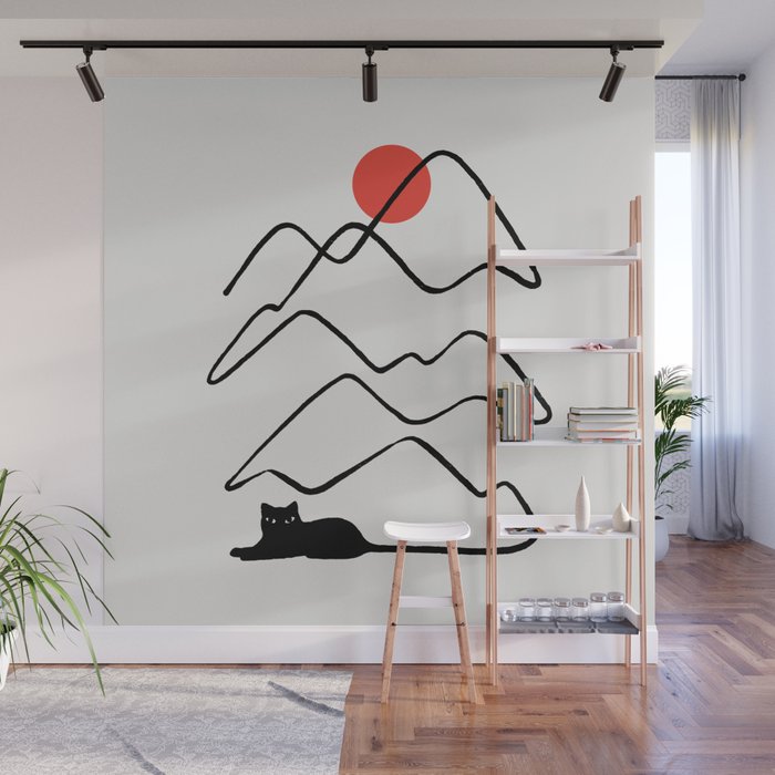 Cat Landscape 68 Wall Mural Gallery Image 1