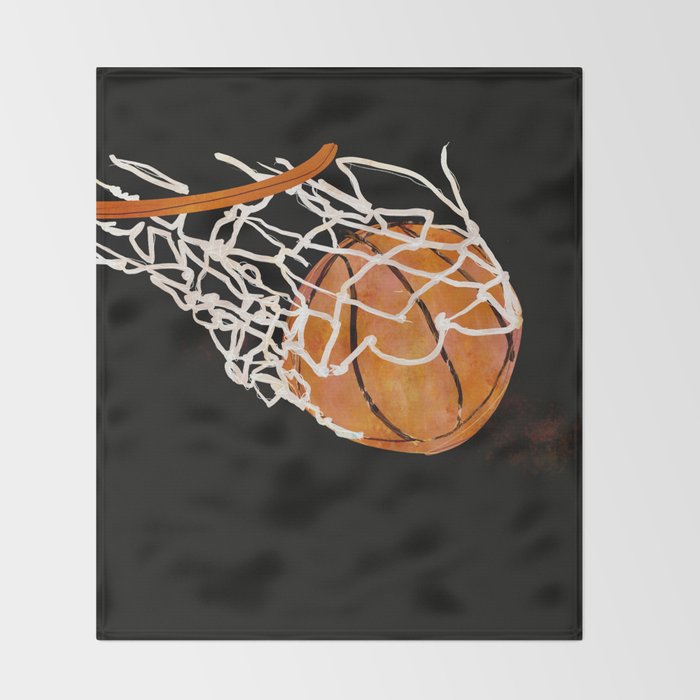 Ball is life Throw Blanket Gallery Image 2