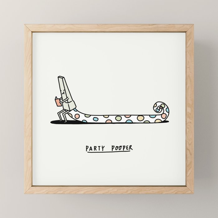 Party Pooper Mini Art Print Gallery Image 1