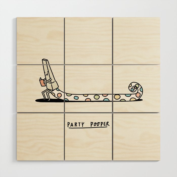 Party Pooper Wood Wall Art Gallery Image 1
