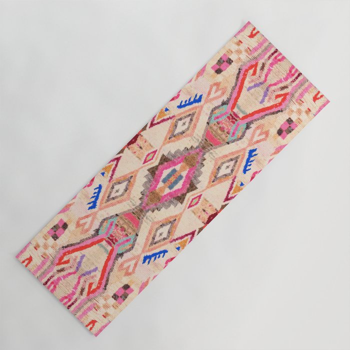 Traditional Vintage Moroccan Berber Design Yoga Mat Gallery Image 1