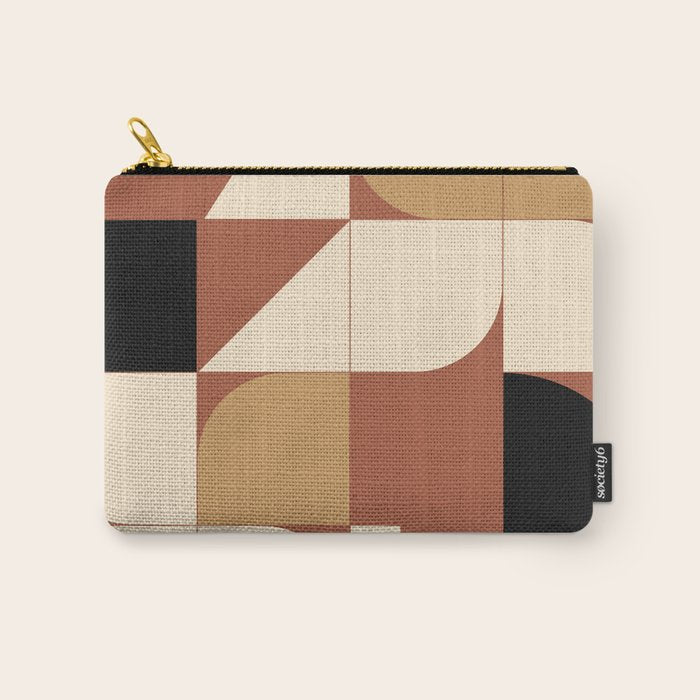 Modern geometric shapes 49 Carry All Pouch Gallery Image 1