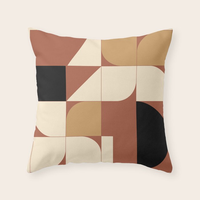 Modern geometric shapes 49 Throw Pillow Gallery Image 6