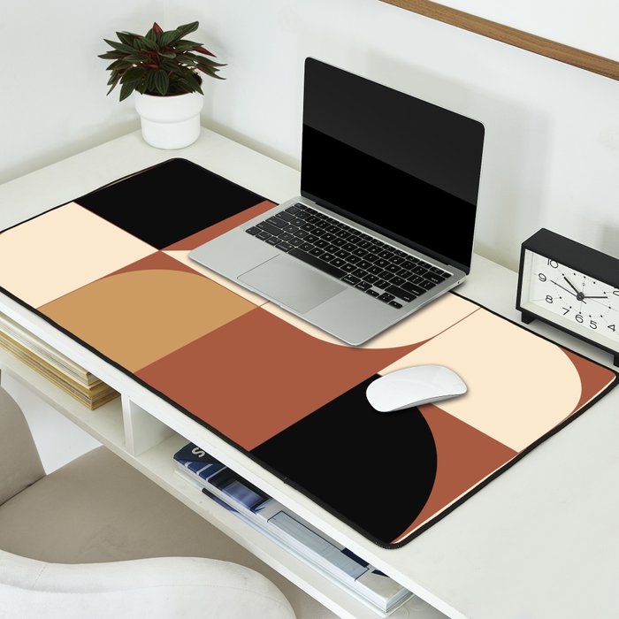 Modern geometric shapes 49 Desk Mat Gallery Image 2