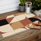 Modern geometric shapes 49 Outdoor Rug Gallery Image 2