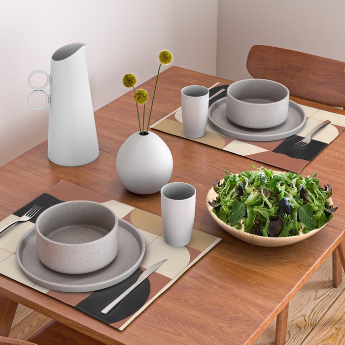 Modern geometric shapes 49 Placemat Gallery Image 2