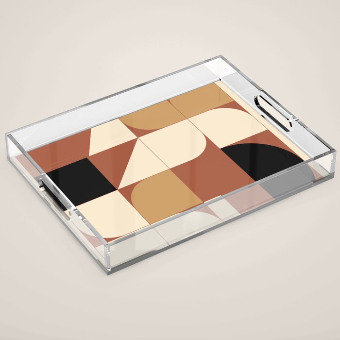 Modern geometric shapes 49 Acrylic Tray Gallery Image 1