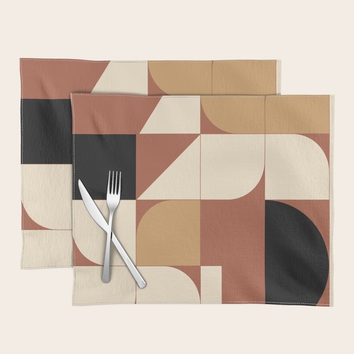 Modern geometric shapes 49 Placemat Gallery Image 1