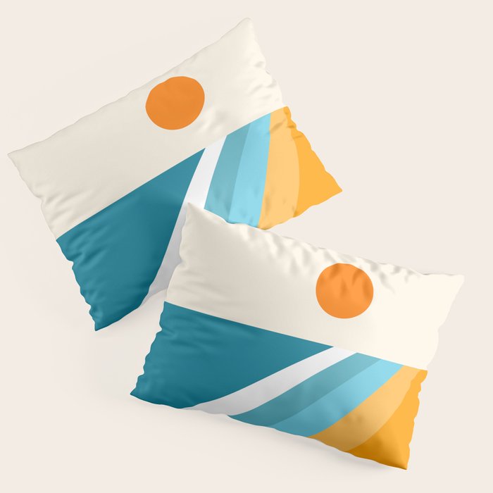 Geometric Landscape 26A Pillow Sham Gallery Image 3