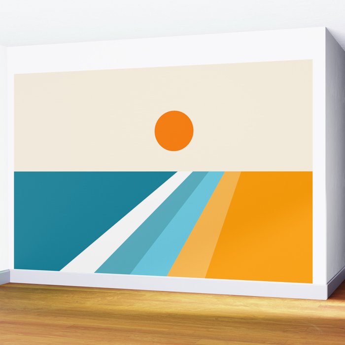 Geometric Landscape 26A Wall Mural Gallery Image 2