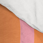 Modern Liquid Swirl Abstract Pattern Square in Retro Pink and Orange Comforter Gallery Image 4