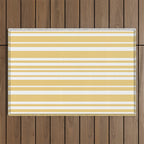 Classic Stripes XLIV - Pastel Yellow Outdoor Rug Gallery Image 1