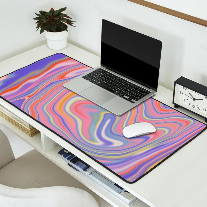 Playful marble Desk Mat Gallery Image 2