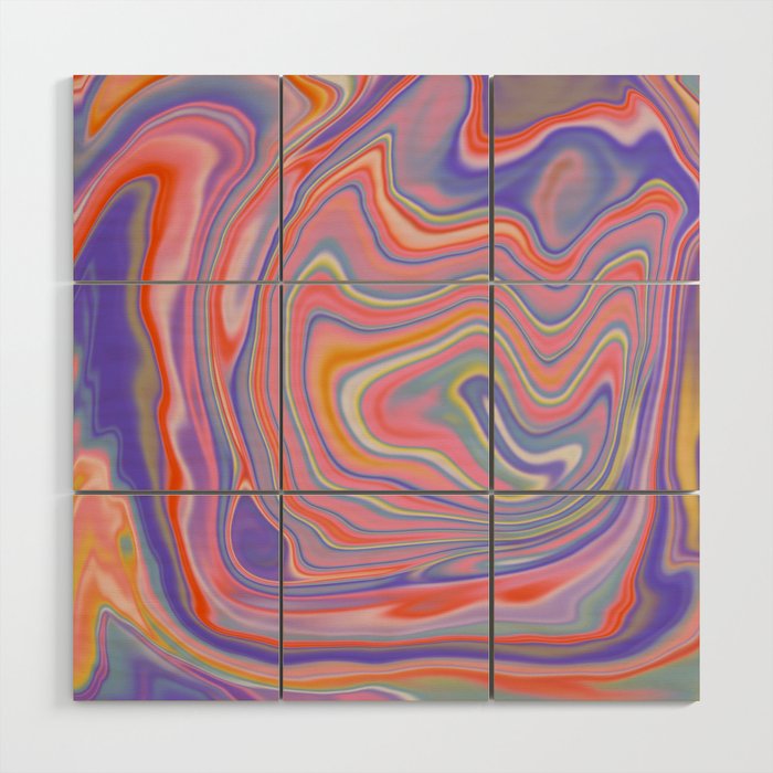 Playful marble Wood Wall Art Gallery Image 1