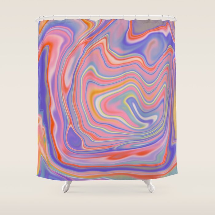 Playful marble Shower Curtain Gallery Image 1