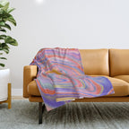 Playful marble Throw Blanket Gallery Image 1