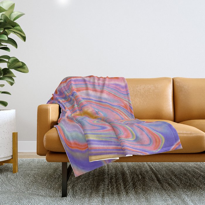 Playful marble Throw Blanket Gallery Image 1