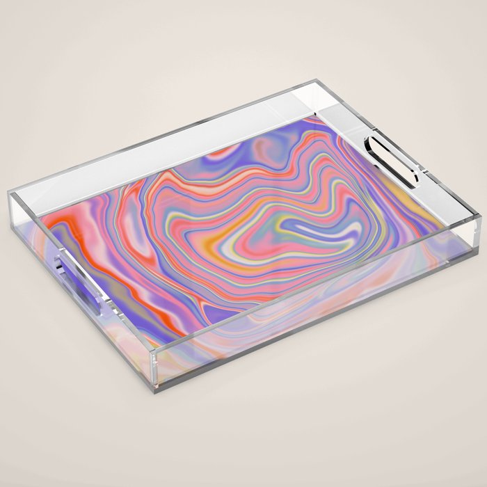 Playful marble Acrylic Tray Gallery Image 1