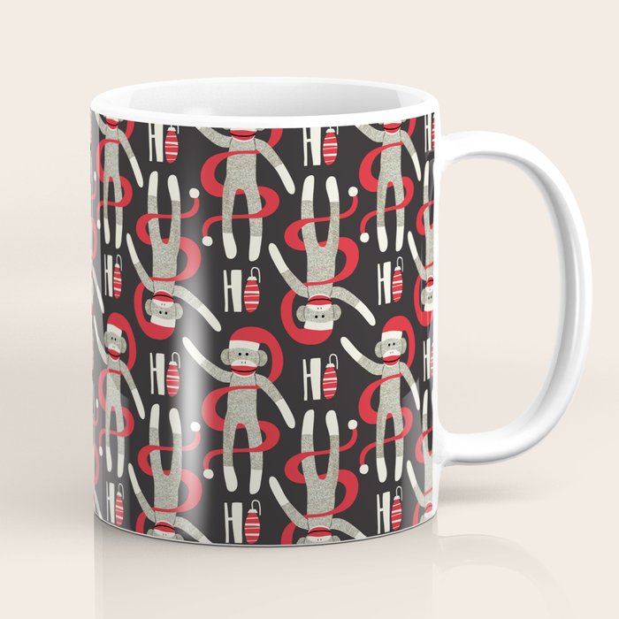 Sock Monkey Santa Coffee Mug Gallery Image 1