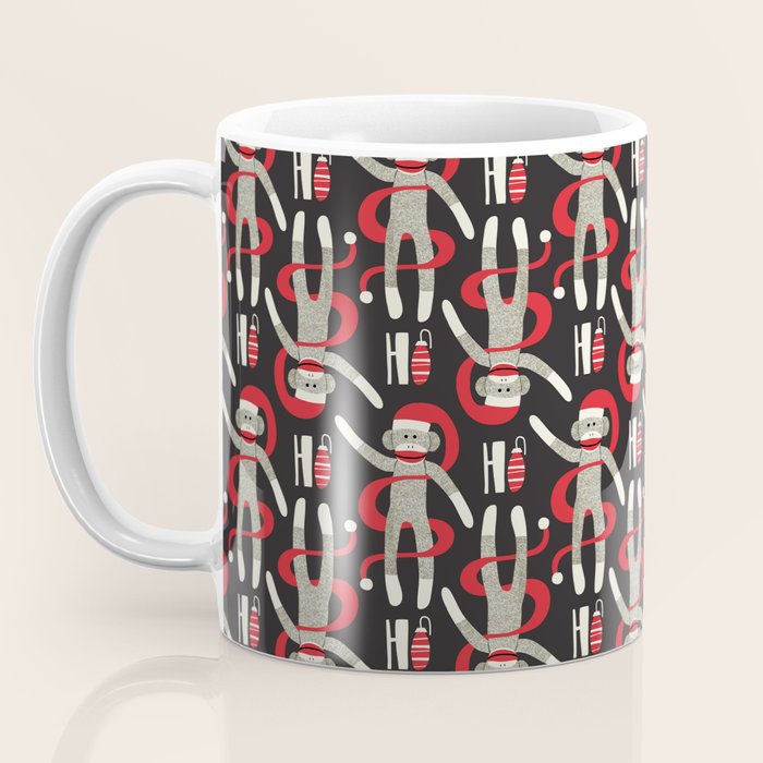 Sock Monkey Santa Coffee Mug Gallery Image 3