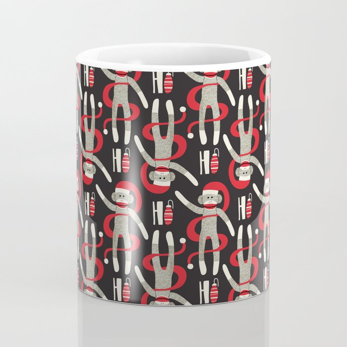 Sock Monkey Santa Coffee Mug Gallery Image 4