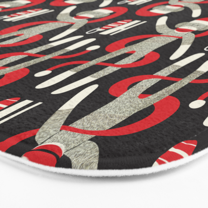Sock Monkey Santa Bath Mat Gallery Image 3