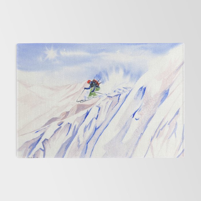 Powder Skiing Rug Gallery Image 2