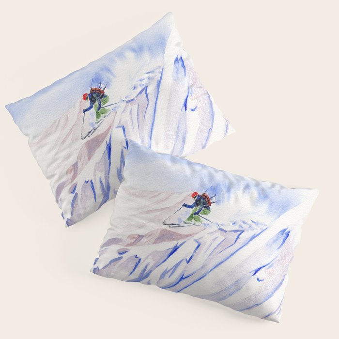 Powder Skiing Pillow Sham Gallery Image 3