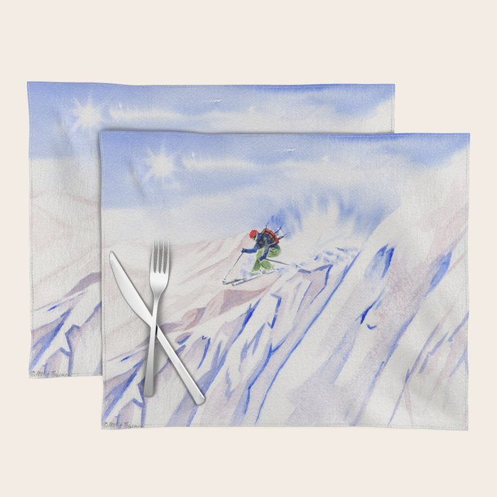 Powder Skiing Placemat Gallery Image 1