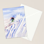 Powder Skiing Stationery Card Gallery Image 2