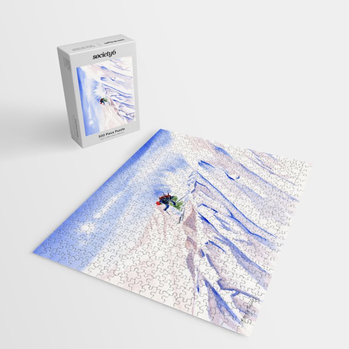 Powder Skiing Jigsaw Puzzle Gallery Image 2