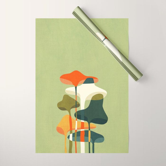 Little mushroom Wrapping Paper Gallery Image 1