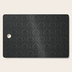 Luxury Black Damask Cutting Board Gallery Image 1