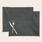 Luxury Black Damask Placemat Gallery Image 1