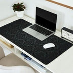 Luxury Black Damask Desk Mat Gallery Image 2