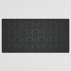 Luxury Black Damask Desk Mat Gallery Image 3