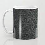 Luxury Black Damask Coffee Mug Gallery Image 3