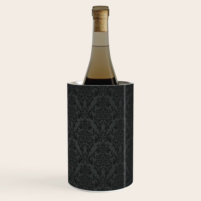 Luxury Black Damask Wine Chiller Gallery Image 3