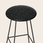 Luxury Black Damask Stool Gallery Image 2