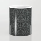 Luxury Black Damask Coffee Mug Gallery Image 4