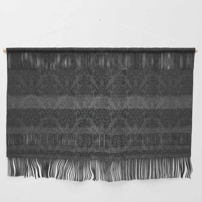 Luxury Black Damask Wall Hanging Gallery Image 1