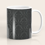 Luxury Black Damask Coffee Mug Gallery Image 1