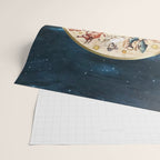 Vintage Astrology Zodiac Wheel Wrapping Paper Gallery Image 2