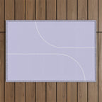 Modern Minimal Line Abstract V Outdoor Rug Gallery Image 1