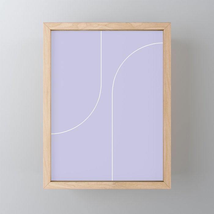 Modern Minimal Line Abstract V Mini Art Print Gallery Image 1