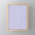 Modern Minimal Line Abstract V Mini Art Print Gallery Image 1