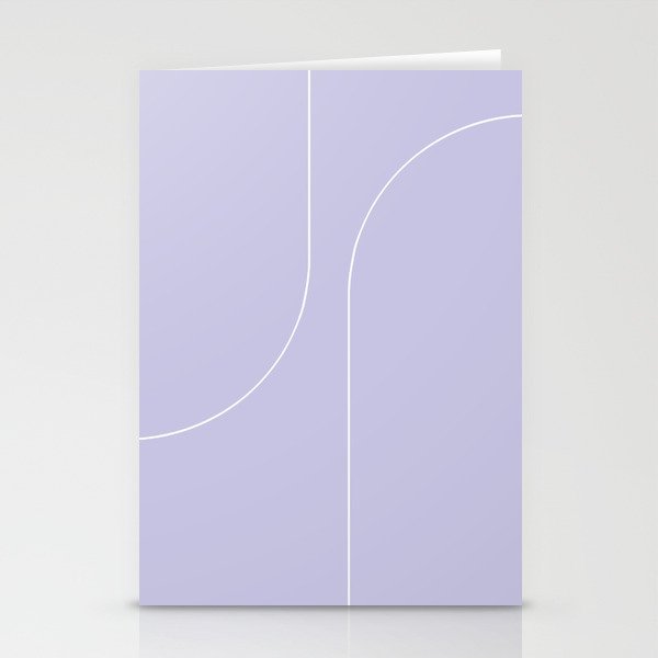 Modern Minimal Line Abstract V Stationery Card Gallery Image 2