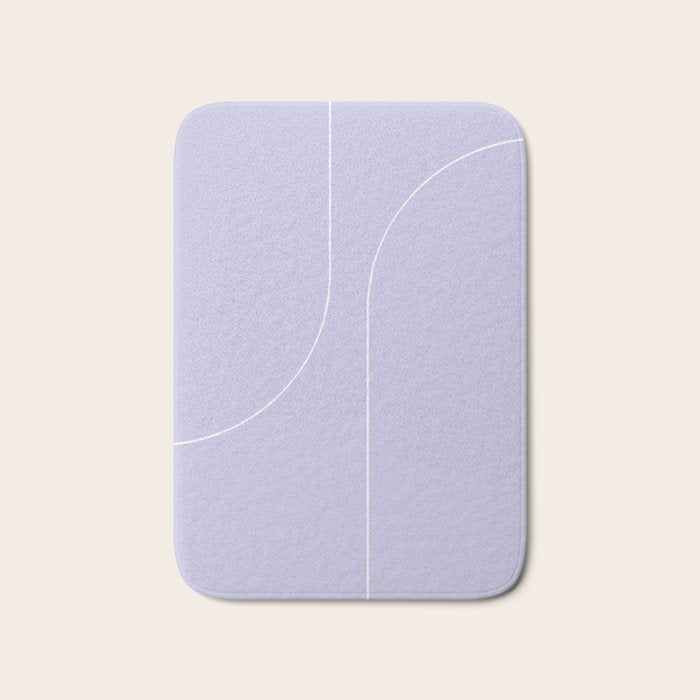 Modern Minimal Line Abstract V Bath Mat Gallery Image 1