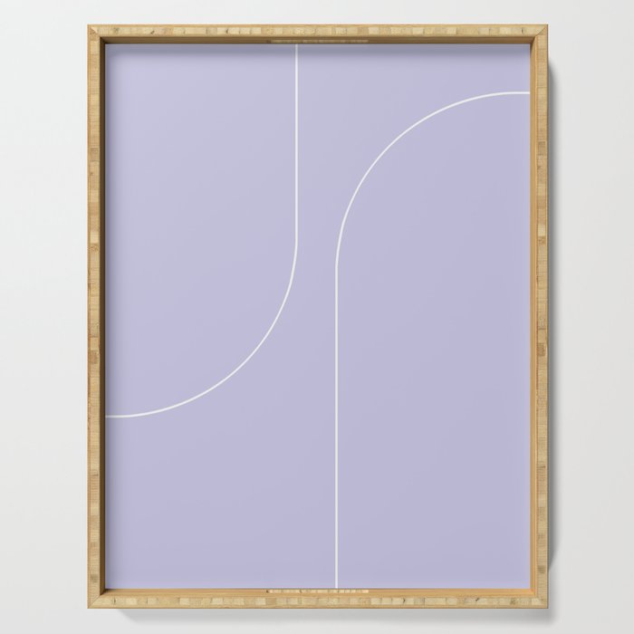 Modern Minimal Line Abstract V Serving Tray Gallery Image 1